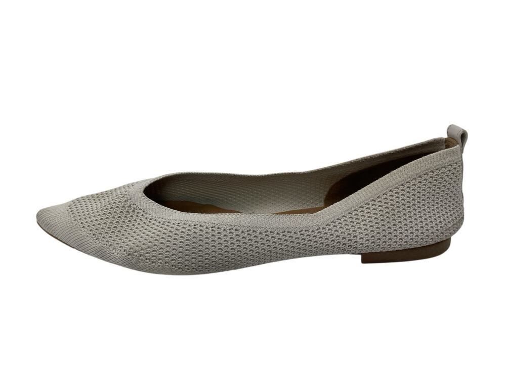 Everlane ReKnit Point Flats Women's Gray Pointed Toe Slip On Ballet Shoes 10.5